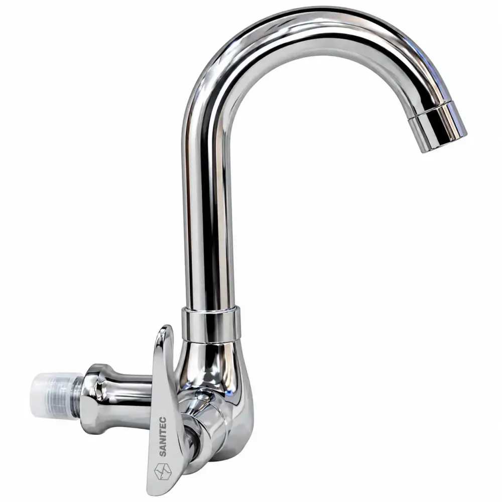 SANITEC Moving Sink Cock, Swivel Spout – PMSC105
