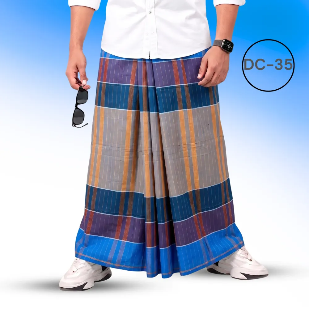 Soft Cotton Check Lungi – DC-35