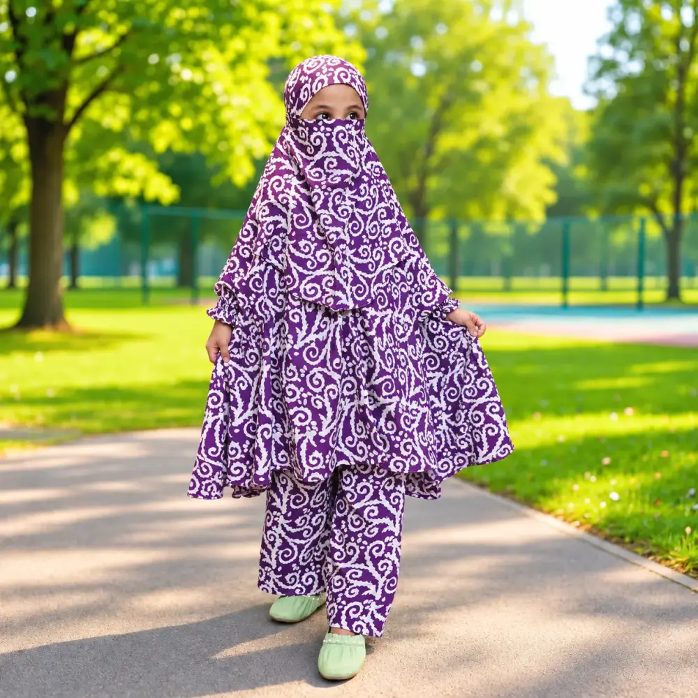 Kids Cotton Khimar Set – KCK128