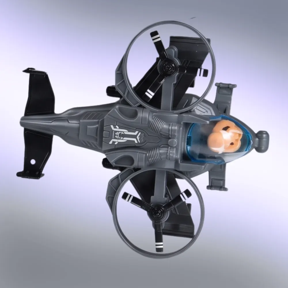Mini Fighter Drone Toy – Silver (Remote Control)
