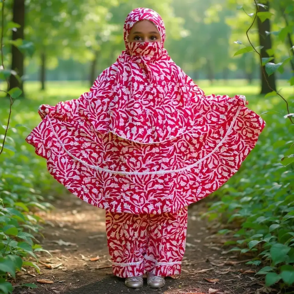 Kids Cotton Khimar Set – KCK106