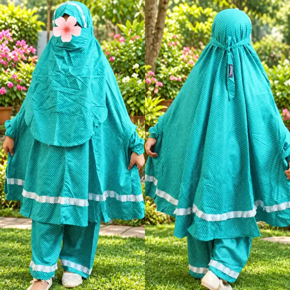 Kids Cotton Khimar Set – KCK132