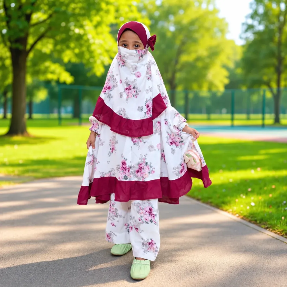 Kids Cherry Khimar Set – KCKS129