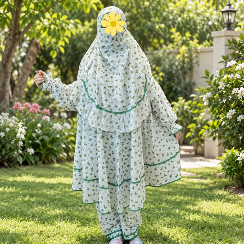 Kids Cotton Khimar Set – KCK133