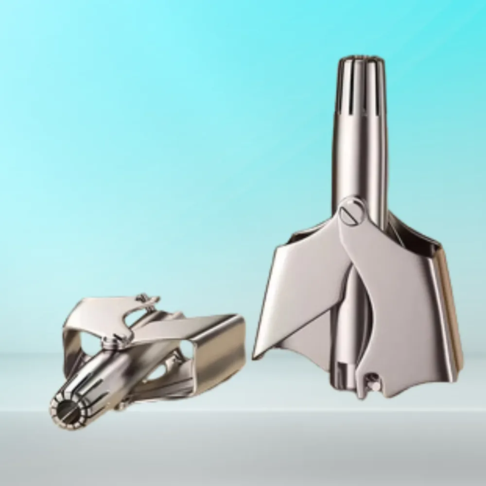 Stainless Steel Nose Hair Trimmer – 360° Blade