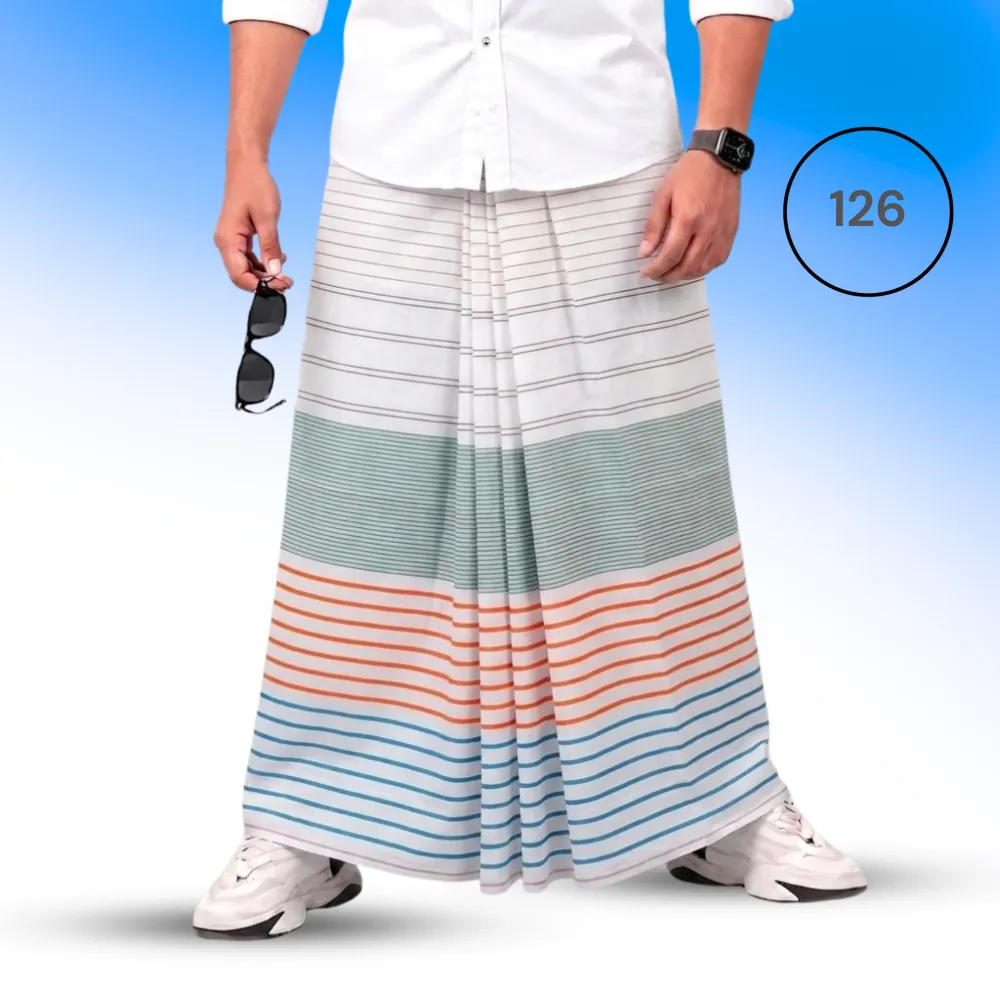 Soft Cotton Check Lungi – 126