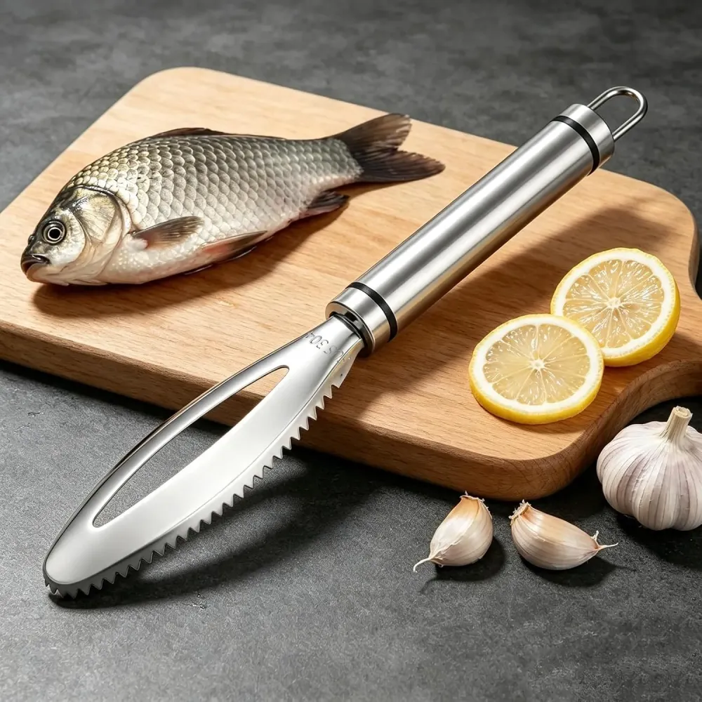 Stainless Steel Fish Scale Remover – 3-in-1