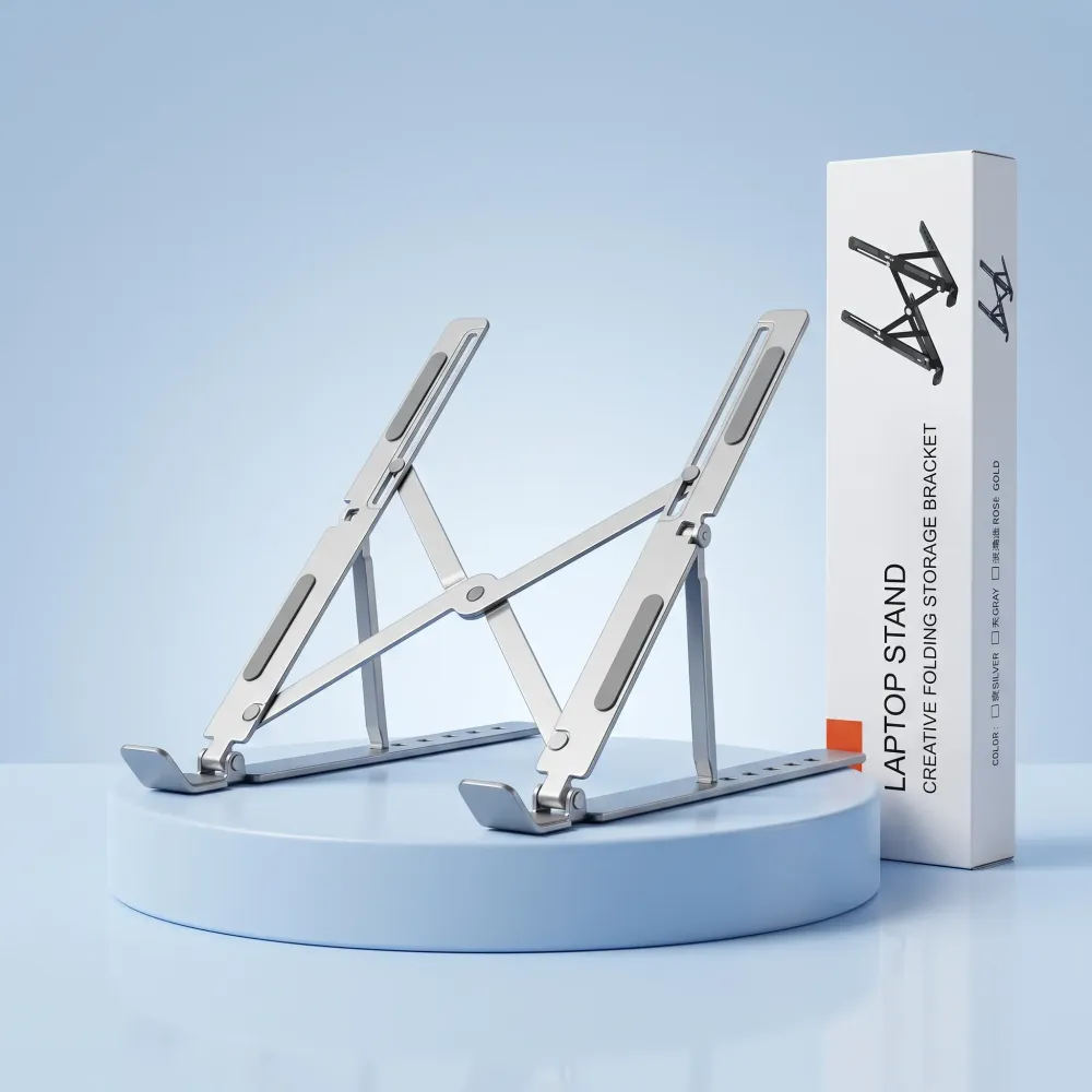 Adjustable & Foldable Aluminium Laptop Stand – 6 Angles
