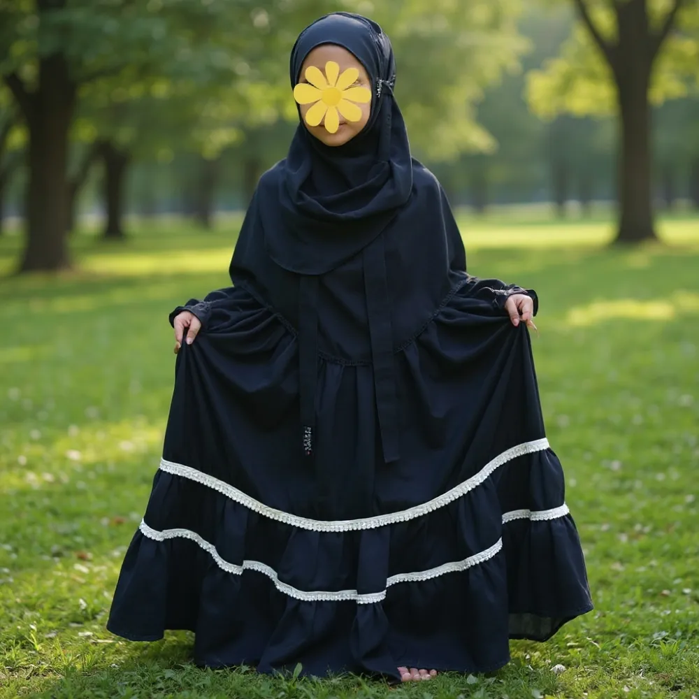 Kids Niqabi Borka Set – KNB101