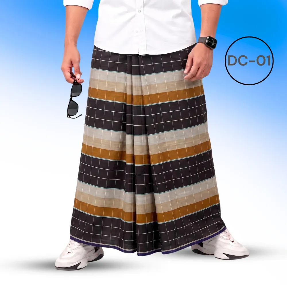 Soft Cotton Check Lungi – DC-01