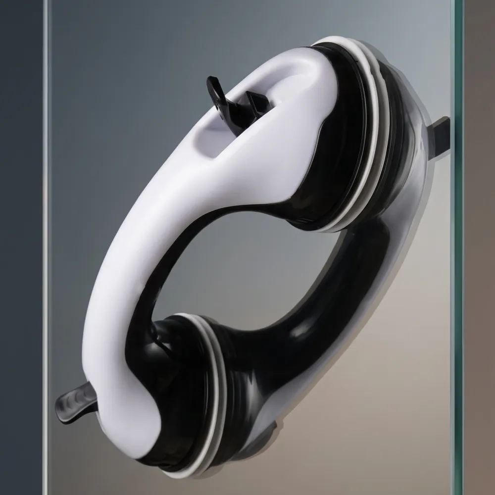 No-Drill Suction Grab Bar for Bathroom – Helping Handle