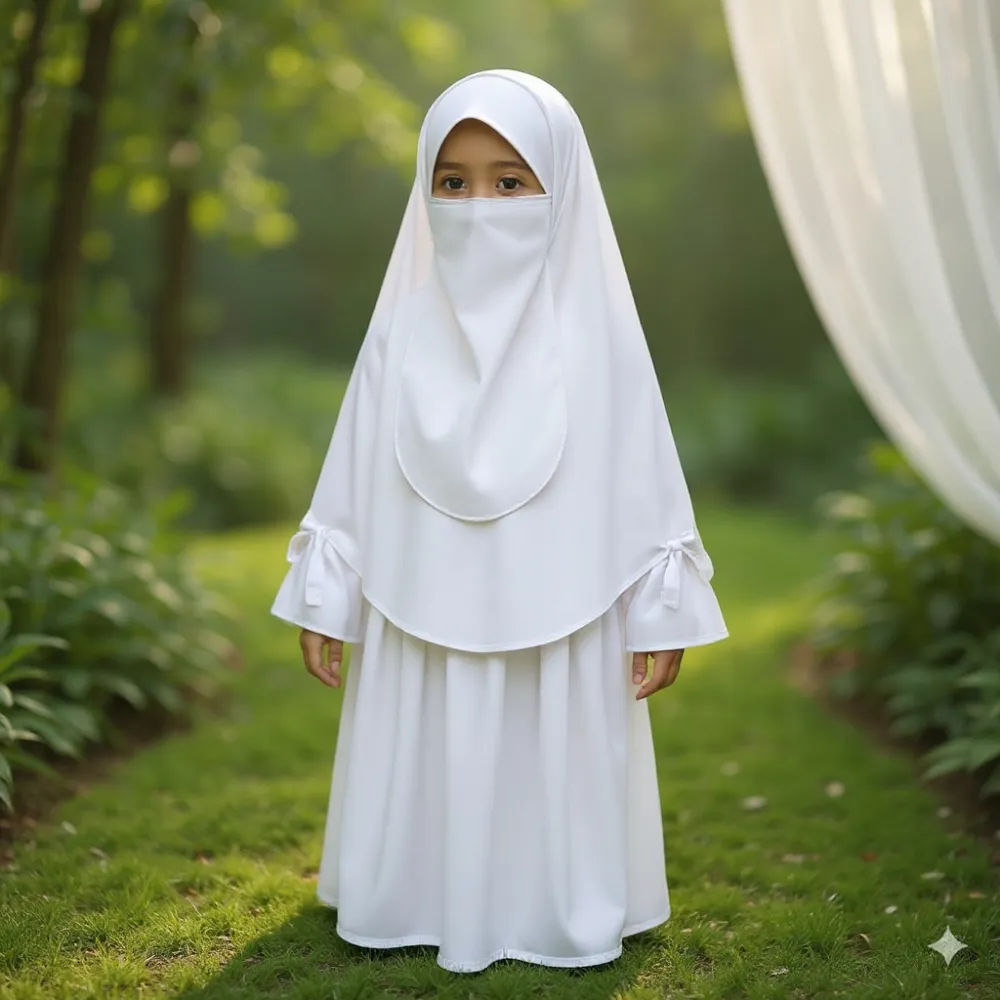 Kids Cherry Borka with Niqab – KCA100