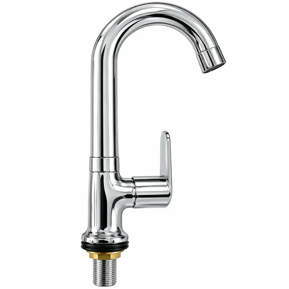 Moving Pillar Basin Tap, Swivel Spout – EMPC110